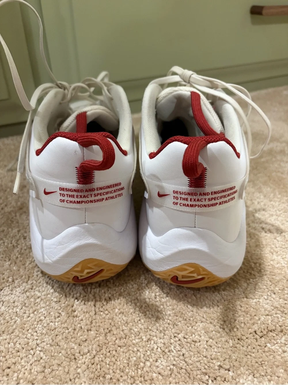 Nike Zoom Hyperace 3-White/Crimson - Picture 5 of 8